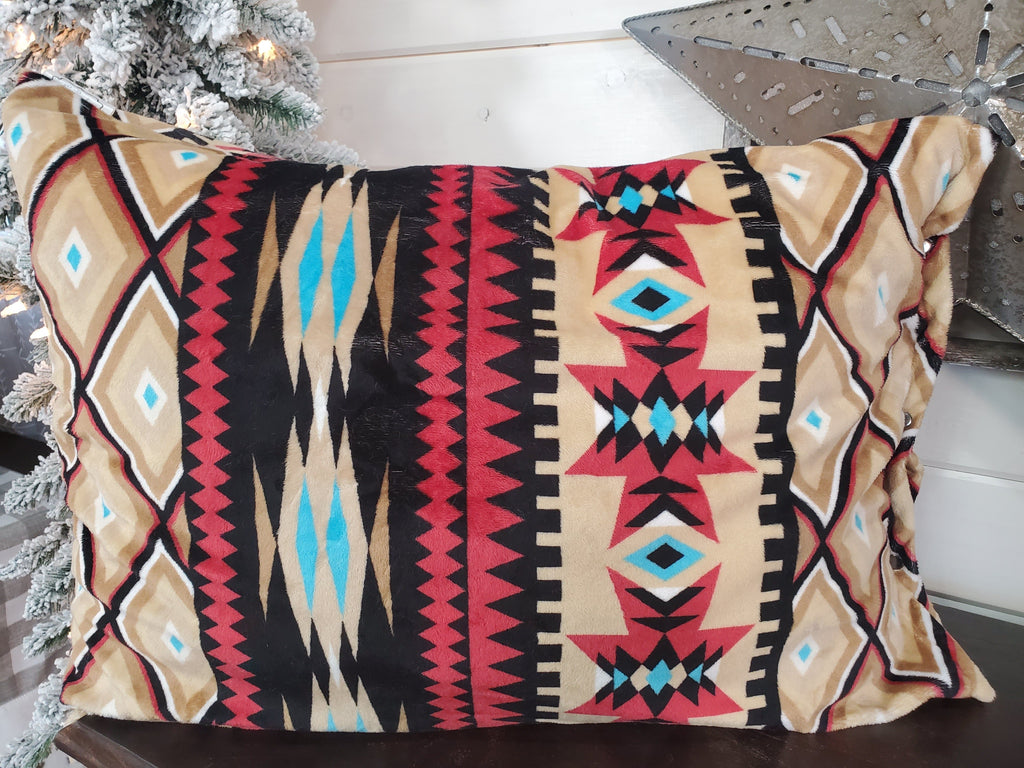 Pillowcase - Aztec minky - DBC Boutique