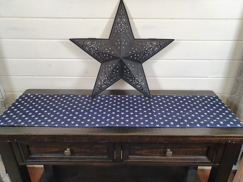 Table Runner - Americana Navy Star Table Runner - DBC Boutique