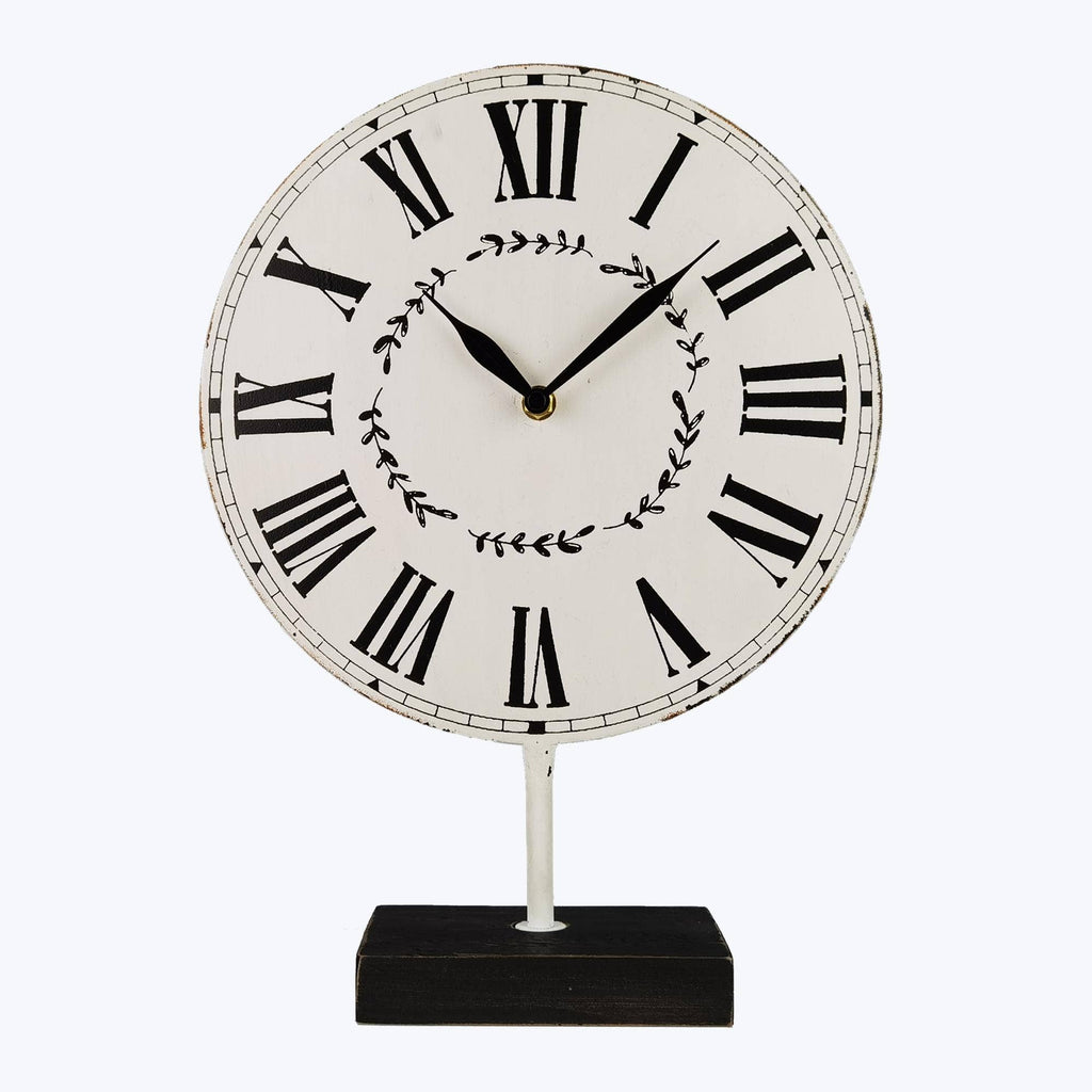 Home Decor - Metal Tabletop Vintage Clock - DBC Boutique