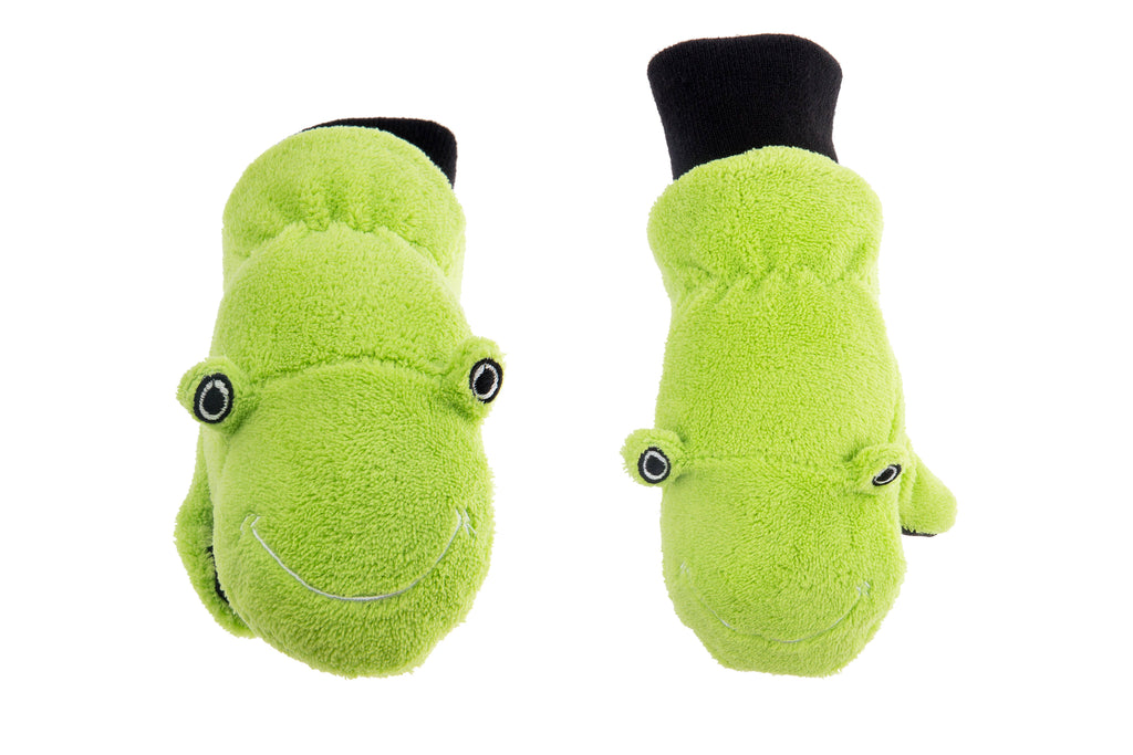 Kids Gloves - UPF50+ Winter Mitts - Frog - DBC Boutique