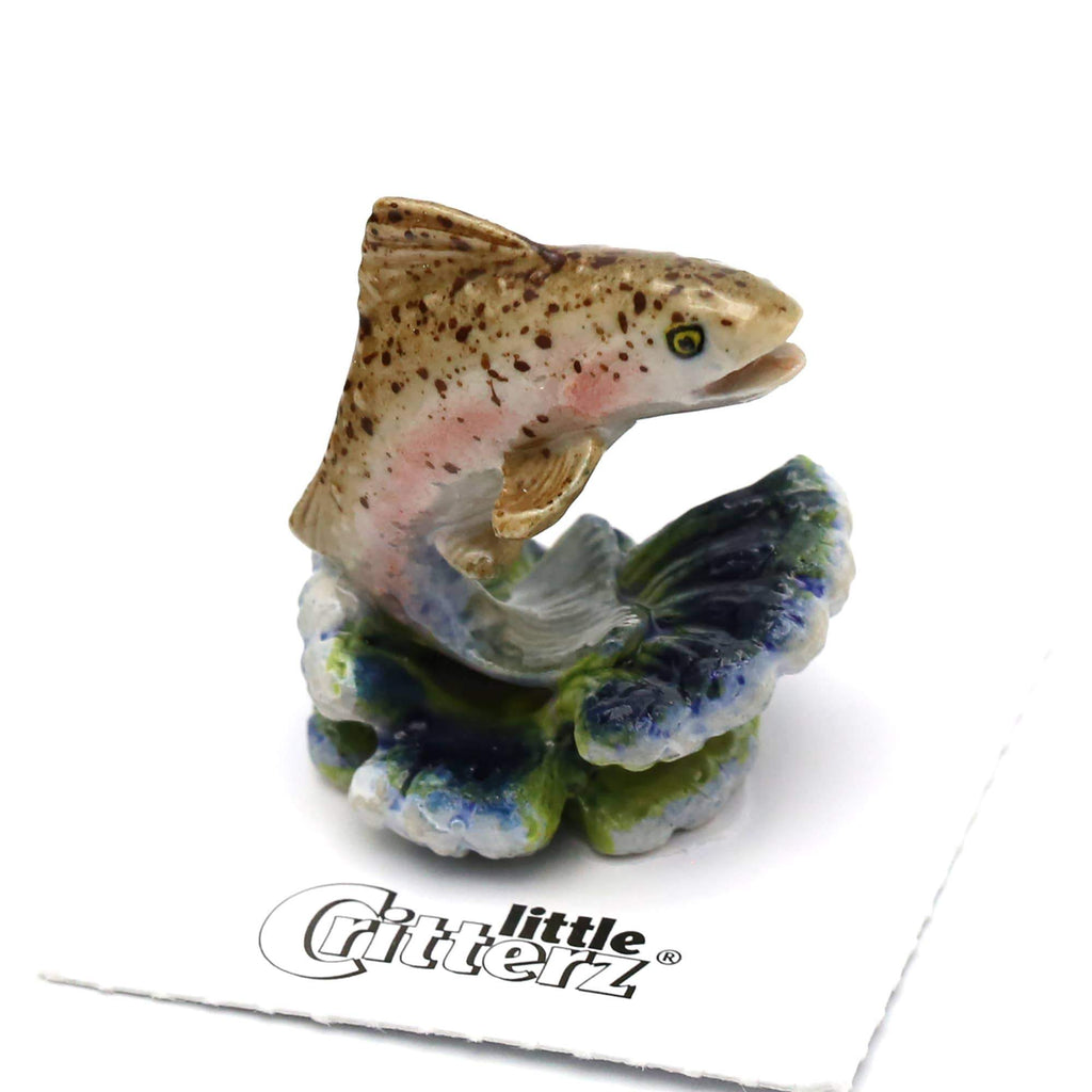 Angler Trout Porcelain Miniature - DBC Boutique