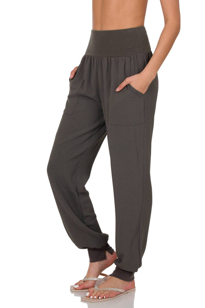 Pants - Woven Airflow Jogger in Ash Gray - DBC Boutique