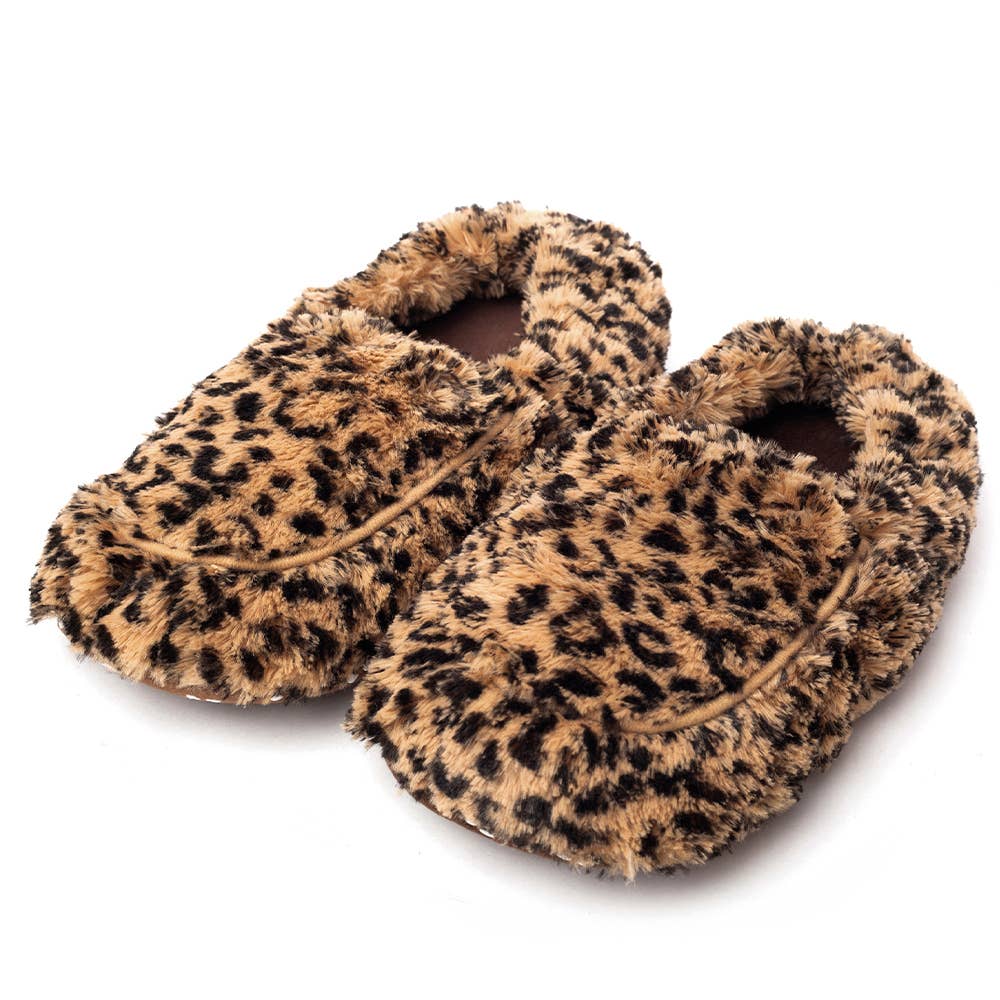 Warmies - Leopard Slippers Warmies - DBC Boutique
